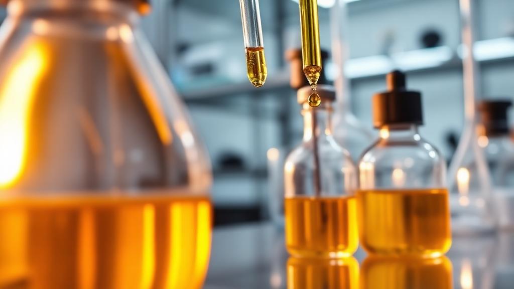 Cannabis oil extraction in laboratory