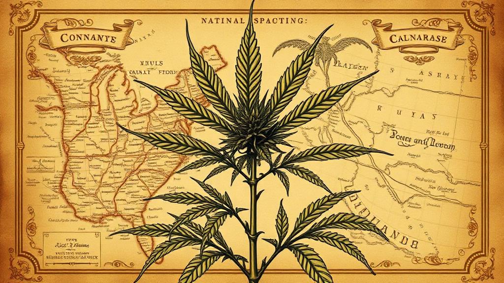 Historical cannabis illustration