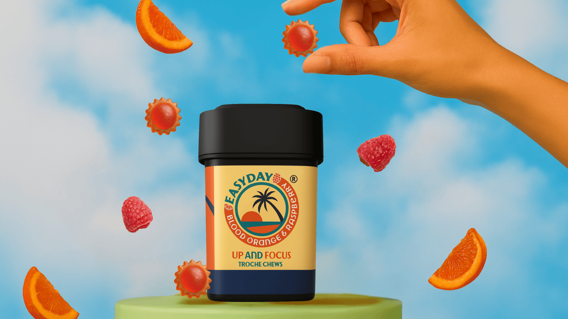 Easyday Blood Orange & Raspberry Up and Focus Gummies