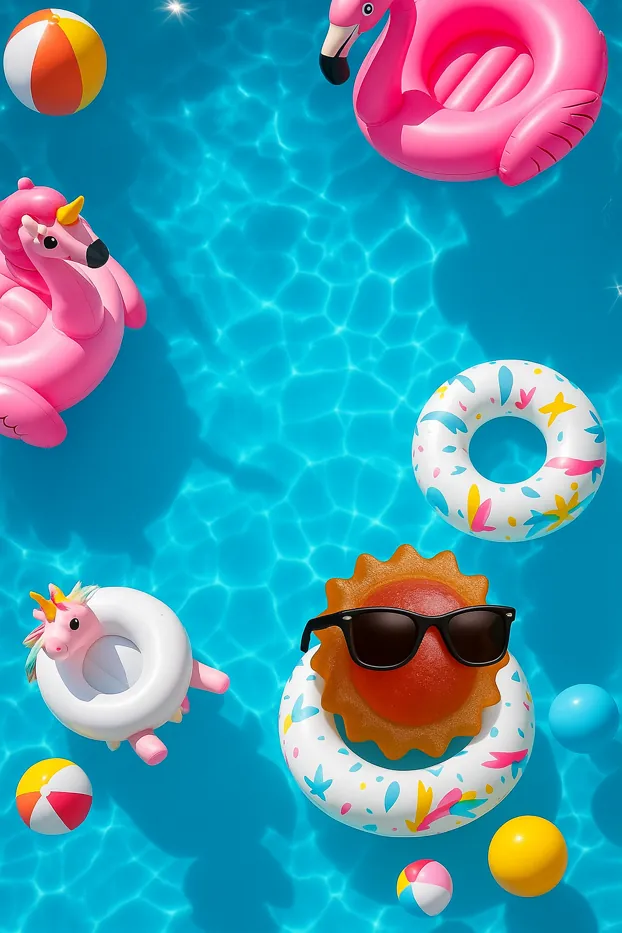 Summer Pool Scene